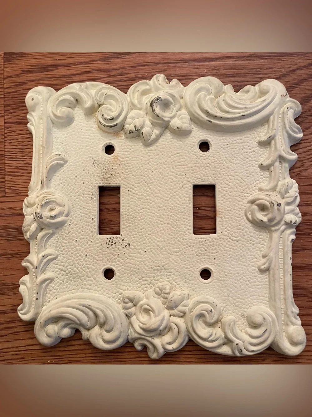 1967 American Tack & Hardware #60TT Metal Double Switch Plate Cover Painted